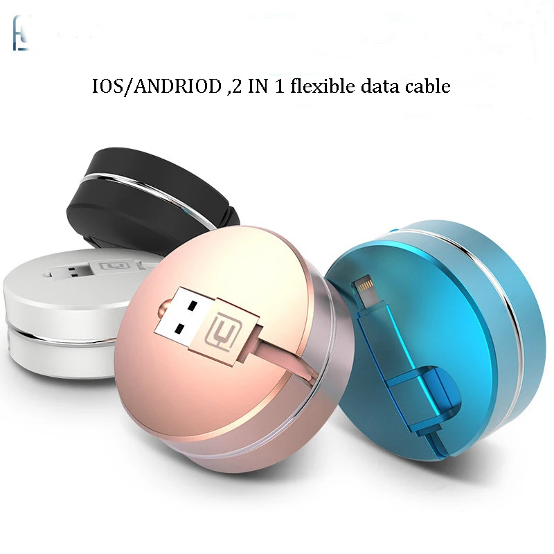 Поддержка android и ios 9 (iphone5/5c/5S/iphone 6/6 plus т. д.) система гибкая usb 2.0 заряда кабель для