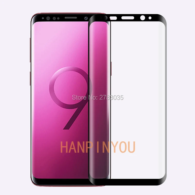 Защитное стекло для Samsung Galaxy S9 Plus + полное покрытие твердость 9H | Мобильные