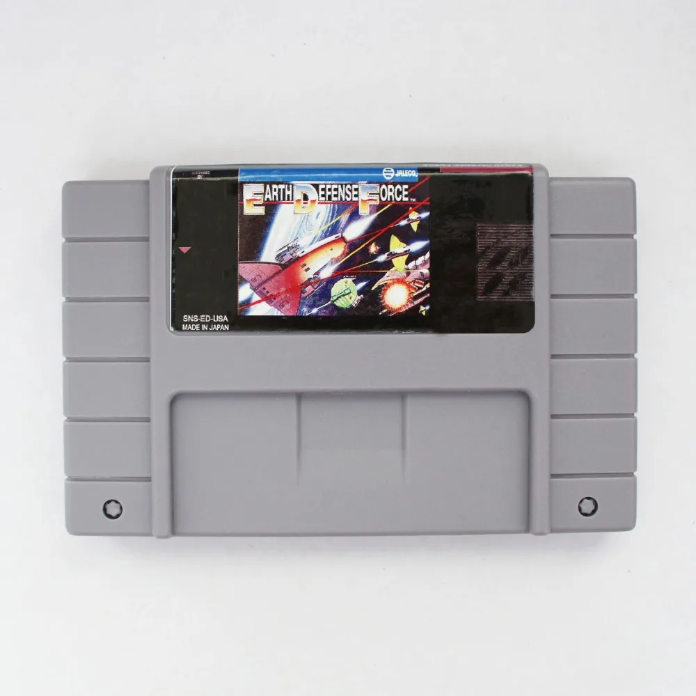 Силы обороны земли 16 бит большой серый карточная игра для NTSC игры Прямая доставка