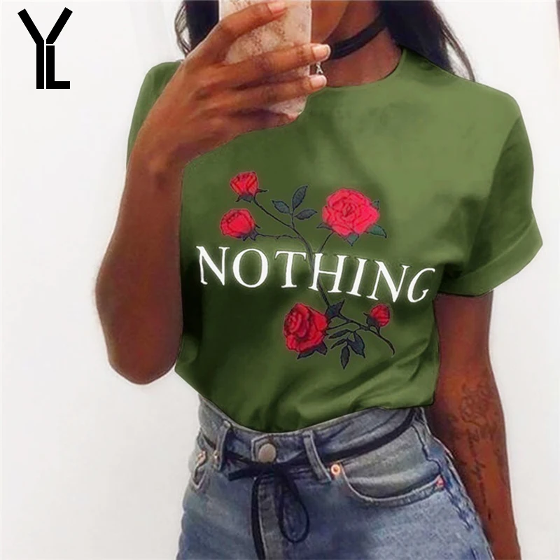 2018 женская футболка модная новая стильная повседневная с буквенным принтом