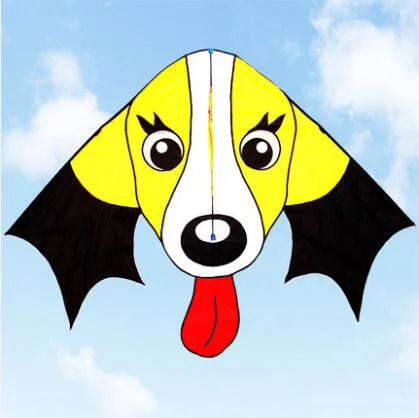 

free shipping new animal kite dog kite nylon ripstop outdoor toys flying kids kite string weifang kaixuan kite factory wholesale