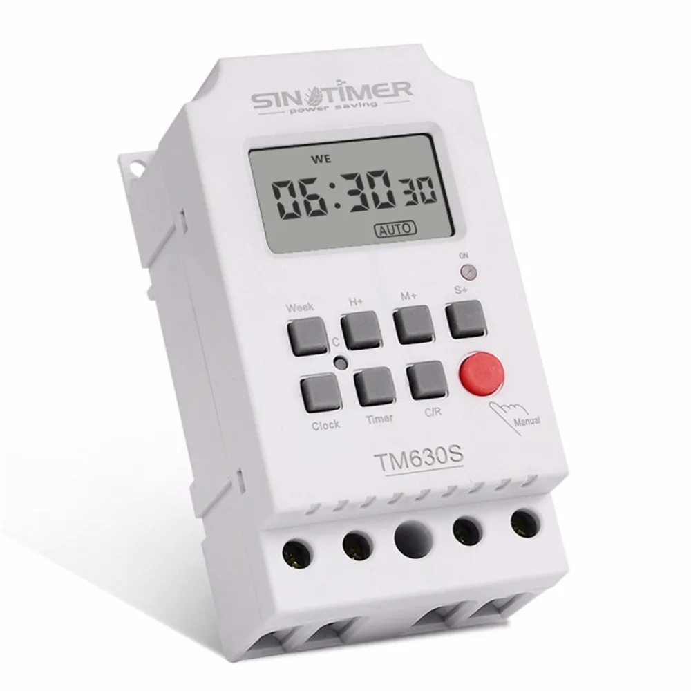 SINOTIMER TM630S 2 7 дней Еженедельный ЖК цифровой программируемый таймер с интервалом 1