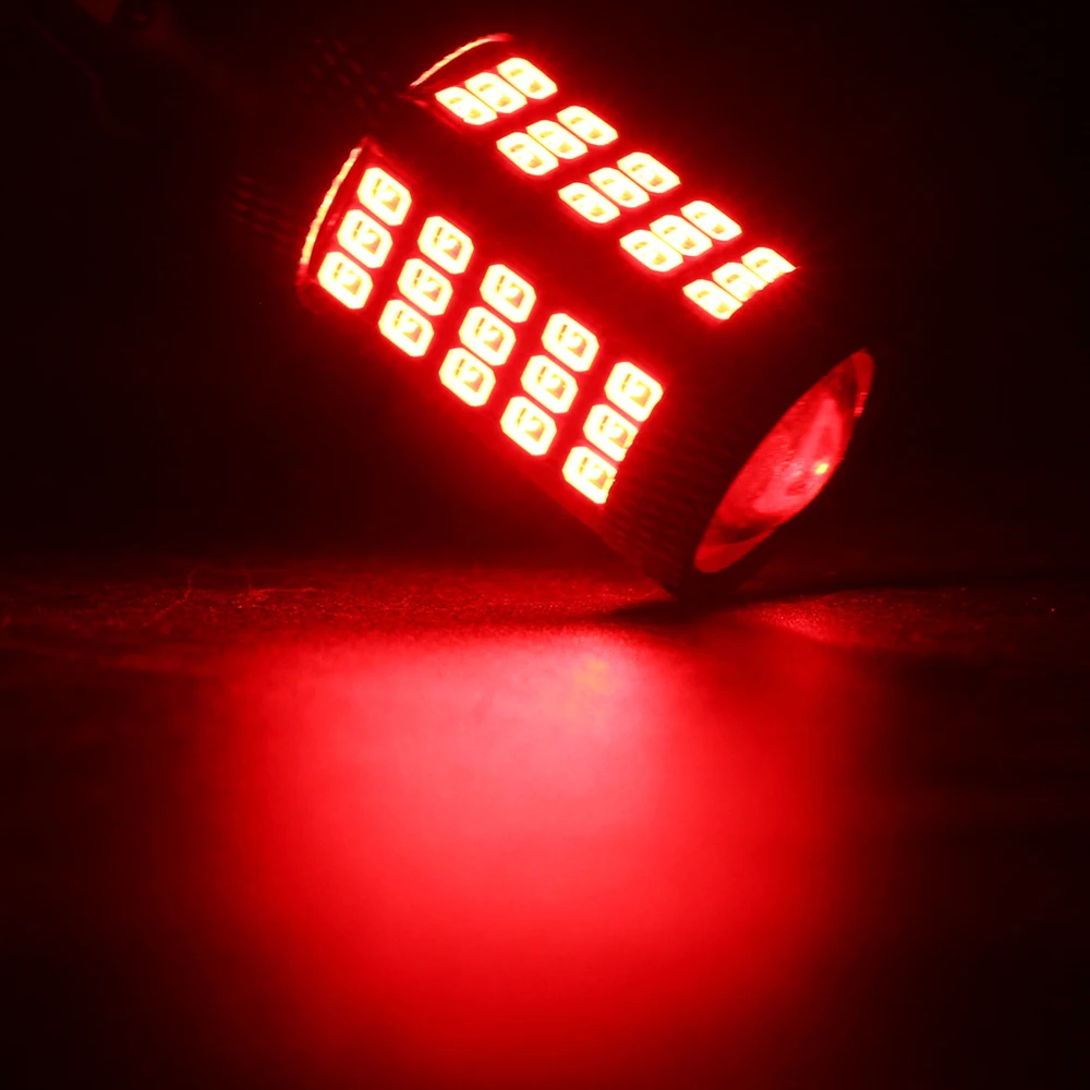 10 шт 12 V 2835 66 SMD светодиодный лампы 1156 BA15S 1157 BAY15D 6500 8000 K Авто поворотник обратный s