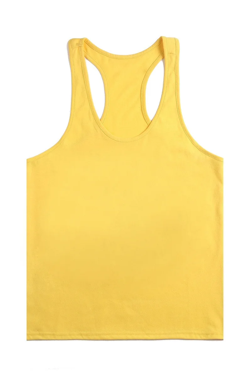 Новинка 2016 майка стрингера Мужская одежда для бодибилдинга и фитнеса Однотонная