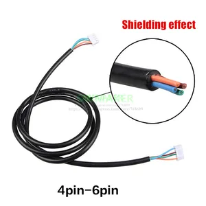 Кабель шагового двигателя NEMA 17, кабель 4-6Pin XH2.54 для насадки DuPont, с экраном, 1 м2 м