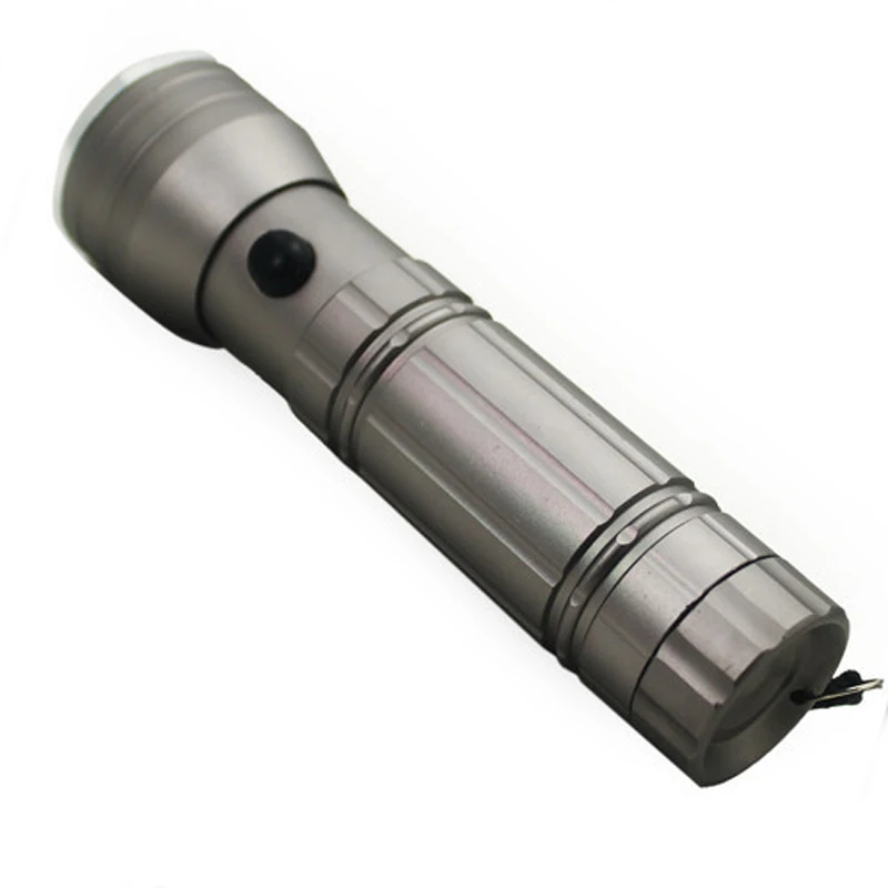 CREE 4500 люмен xm-l T6 3 режима 16 LED 395 нм УФ ультрафиолетового серебряный фонарик 3AAA