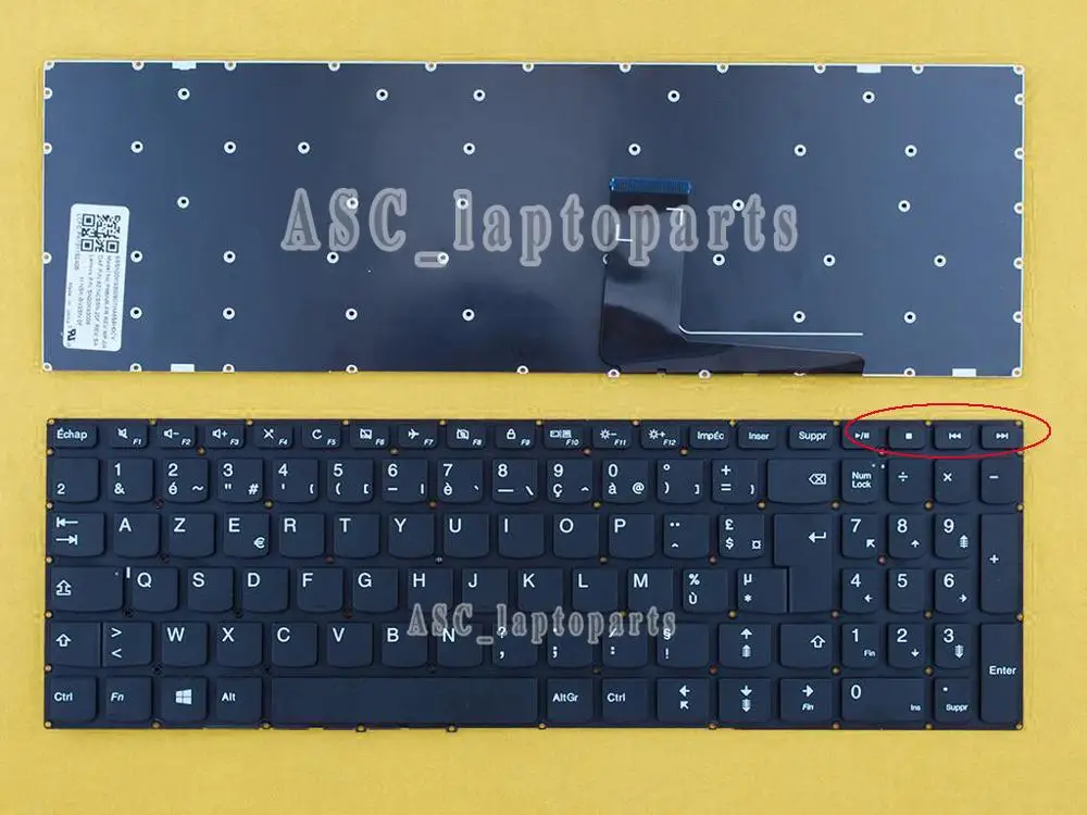 Новая Французская клавиатура для Lenovo IdeaPad 310 Touch-15ISK 310-15ISK V310-15ISK Lapotp черная без