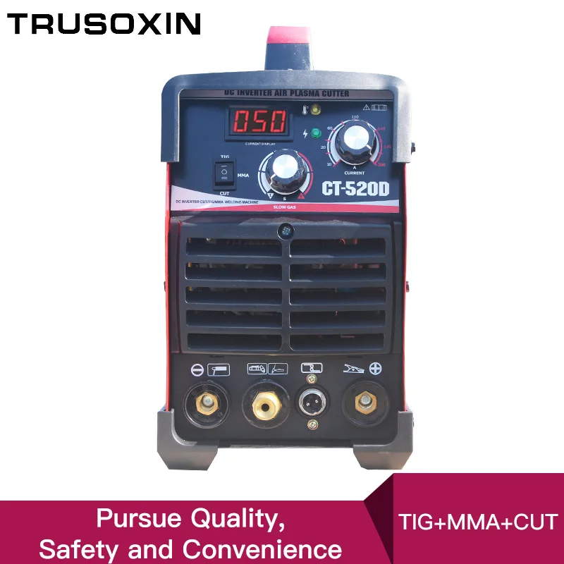 220 В Новый портативный DIY TIG MMA CUT 3 в 1 Многофункциональный сварщик CT520D сварочный