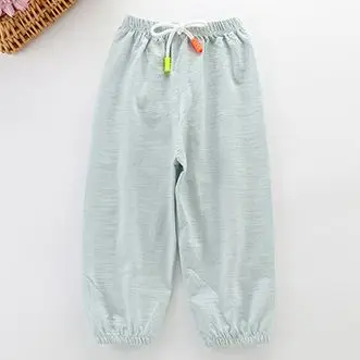 Брюки для мальчиков и девочек однотонные на весну-лето 59-110 см G122 | Детские брюки