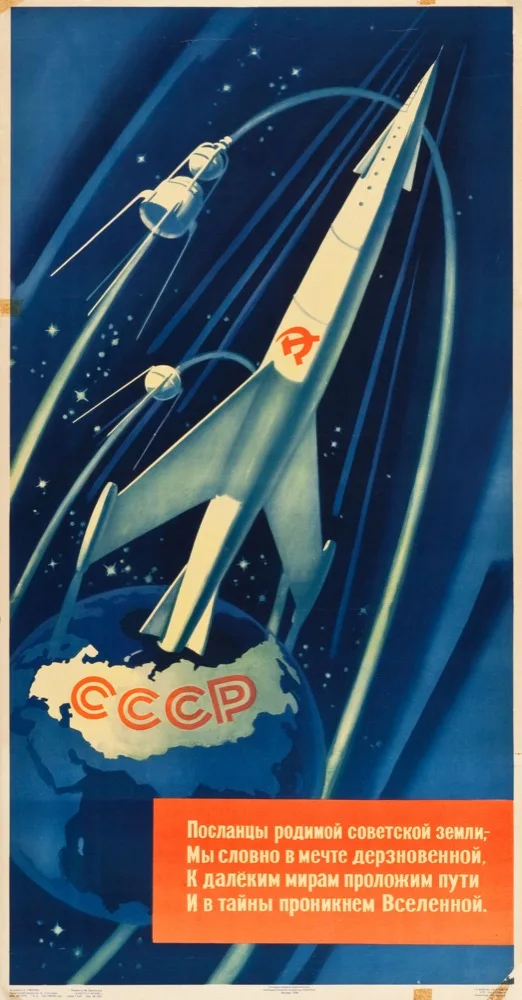 Винтажная советская русская космическая программа CCCP космонавты в космосе Ретро плакат холст DIY настенные бумажные плакаты домашний Декор подарок