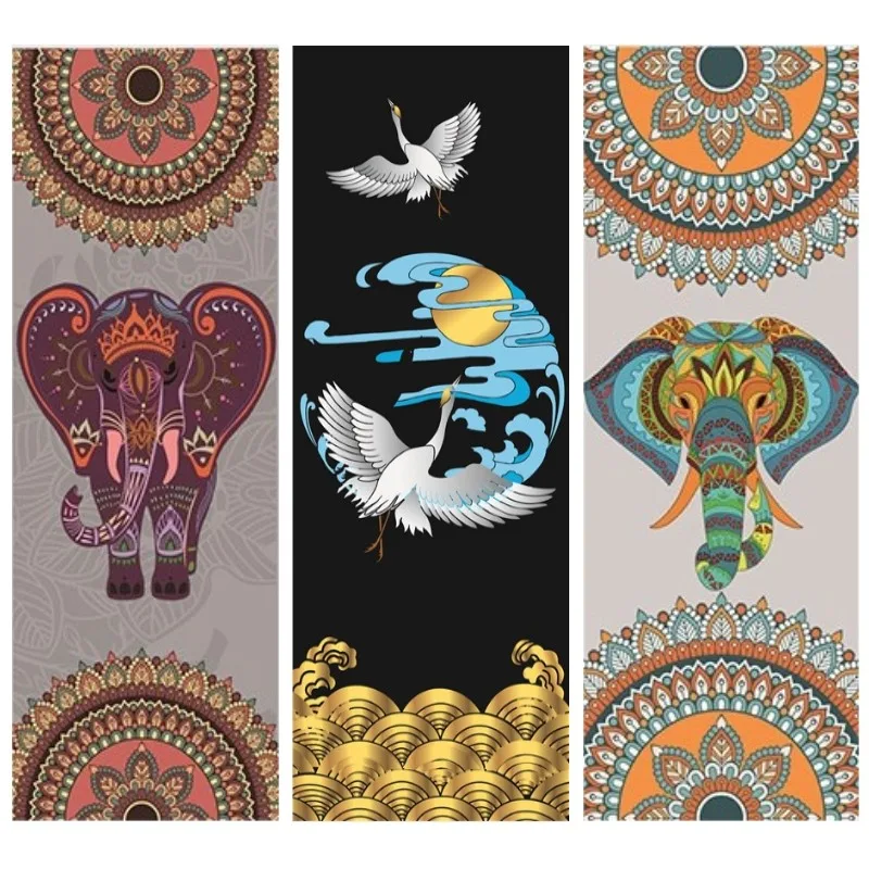 

NEW 36 Styles 1.5MM Non-slip Yoga Mat Ultrathin Deerskin Suede Rubber Yoga Mat Lose Weight Exercise Pilates Pad 183*68cm