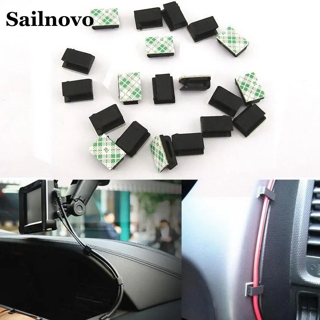 Sailnovo 10/20 шт. Зажимы для фиксации квадратной проволоки самоклеющийся