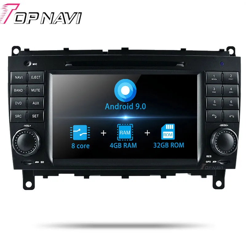 9.0 4G-32G 8 Core Topnavi Android 9,0 автомобильный ПК dvd-плеер для бенз Слк W209(2006 2007 2008 2009 2010 2011 2012) CLS W219(2004-2008) gps-навигация - Цвет: 9.0 4G-32G 8 Core