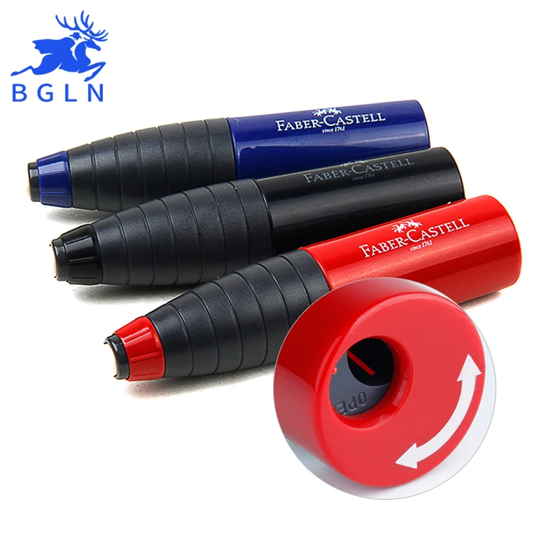 1 штука Faber Castell Кастель 184401 вращающийся с одним отверстием резинки и точилка для
