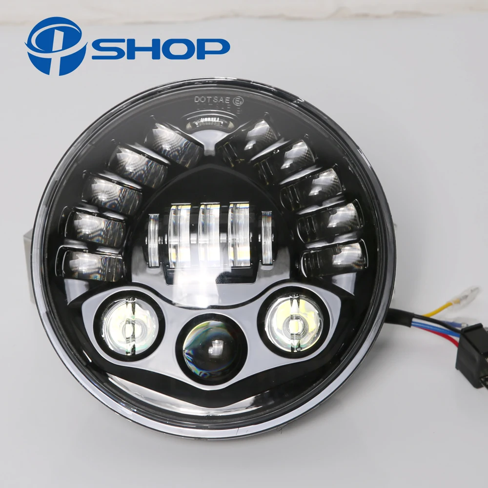 Налобный фонарь для мотоцикла 7 дюймов H4|light for|light ledlight led light |