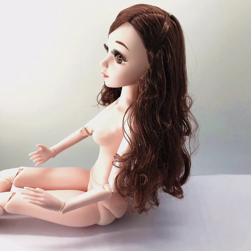 1/3 BJD куклы большие 60 см кукла с красивой головой волос женское тело подвижные 18 суставов 3D настоящие Глаза DIY обнаженные тела Игрушки для девочек