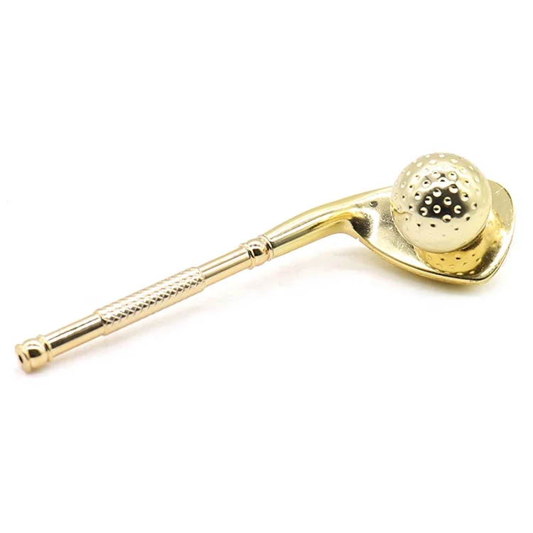 2 шт. роскошный золотой серебряный стиль гольф металлическая трубка для