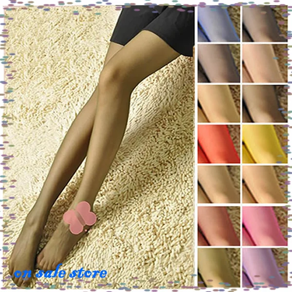 Яркие цвета модные сексуальные женские тонкие прозрачные колготки чулки трико