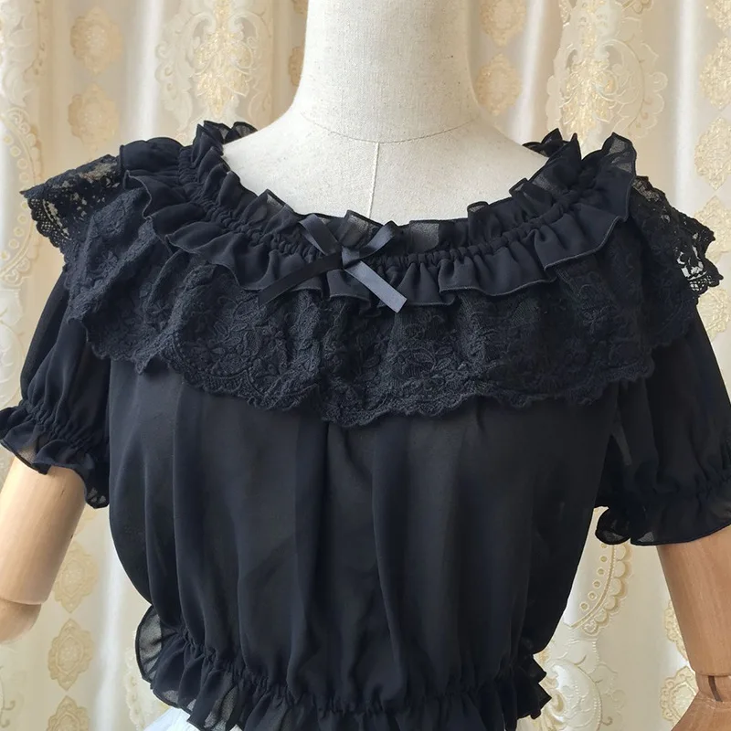 Кружевная блузка с рюшами и вырезом лодочкой летние топы открытыми плечами белая