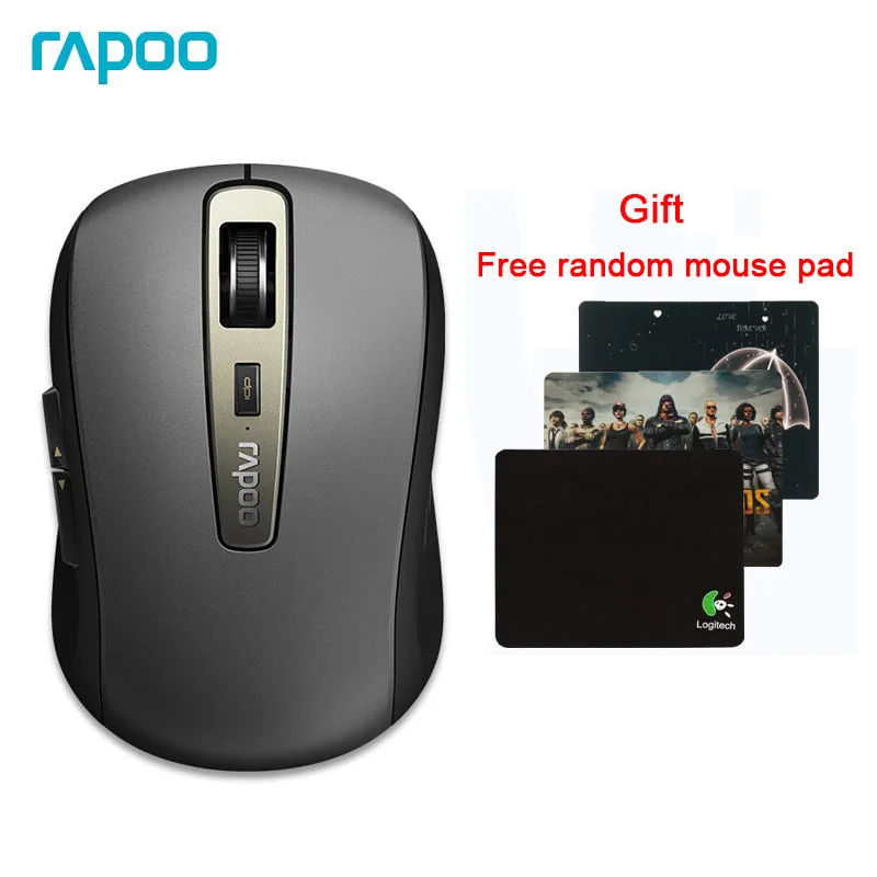 Rapoo MT350 оригинальная беспроводная мышь многомодовая мини переключатель между