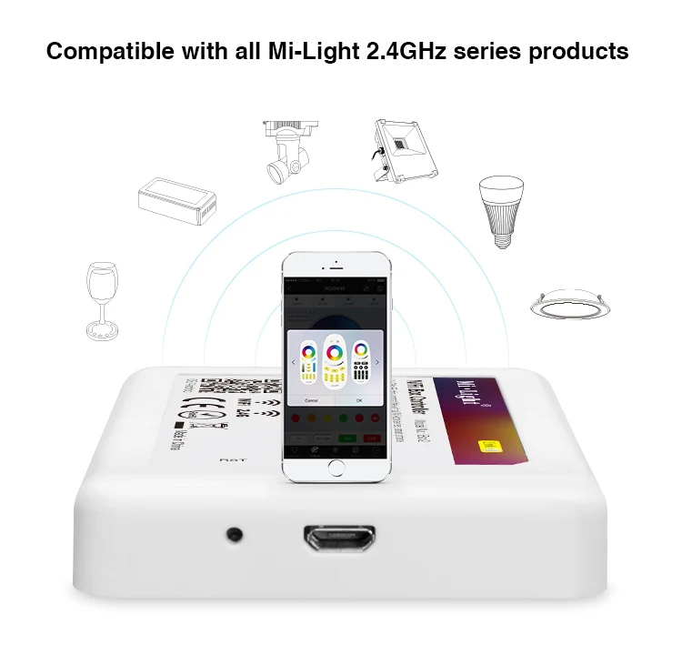 Wifi rgb контроллер смартфон + RF touchscreen пульт дистанционного управления 4 шт.