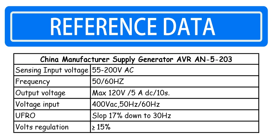 Запчасти генератора AVR AN-5-203 для Denyo Genset AN 5 203
