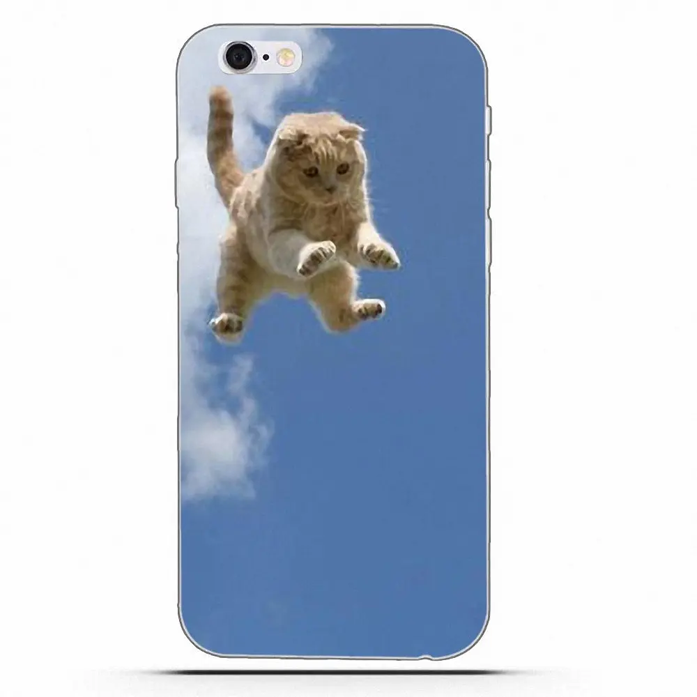 Wexoeq много милых летающих кошек для Huawei G7 Y6 II Y7 Xiaomi Redmi Note 2 3 5 Mi 4 4C 4I 5S 5X 6X 8 SE Pro TPU