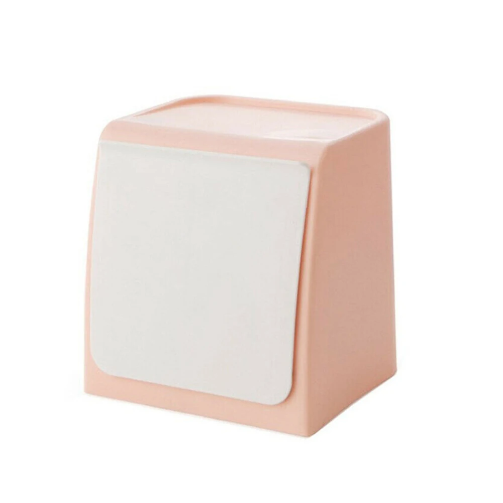 Pink Настенные Мини мусорные баки кухня ванная комната стеклянные наклейки мусорный бак хогард - Цвет: Pink