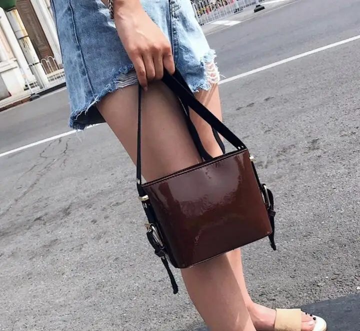 Мода лоскут для женщин 2018 Сумка crossbody сумки хип хоп Кожа Роскошные женские