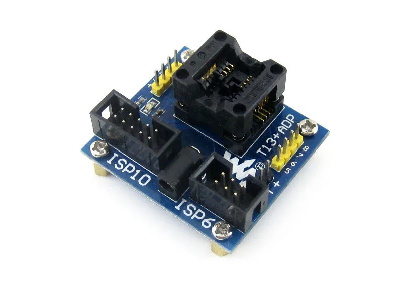 Адаптер программирования T13 + ADP ATtiny13 ATtiny12 ATtiny15 ATtiny25 SOIC8 (150 mil) AVR тестовый разъем |
