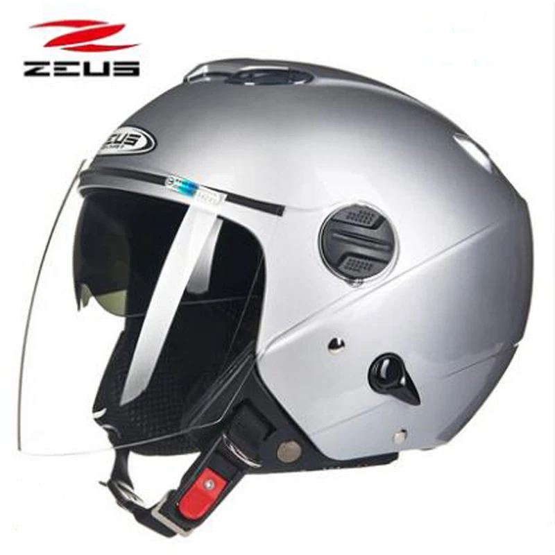 Мотоциклетный шлем ZEUS двухсторонний с козырьком и открытым лицом 202FB ABS мужские/wo