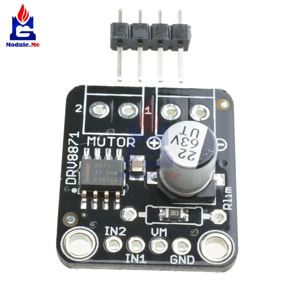 DRV8871 h-мост щеткой DC мотор драйвер Breakout плата для Arduino PWM управления 3.6A Макс Внутренний ток чувство MOSFET модуль