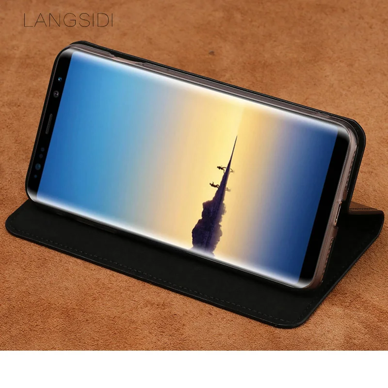 Роскошный чехол для телефона с деловым рисунком раскладной Samsung Note 8 полной