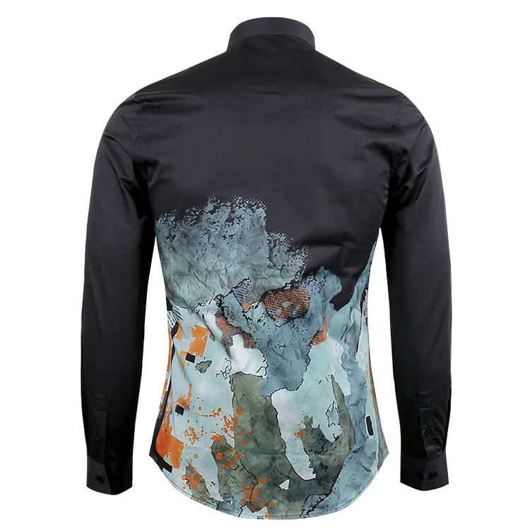 Новое поступление мужская рубашка из 100% хлопка Модная приталенная Мужская для