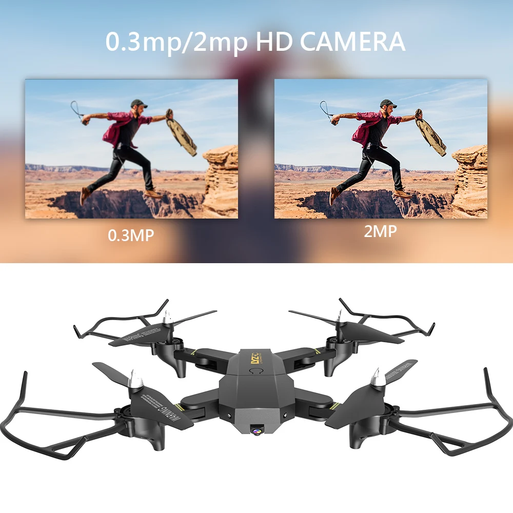 Дроны с камерой HD 2MP RC Дрон Квадрокоптер FPV VS XS809S E58 SG700|Радиоуправляемые вертолеты|