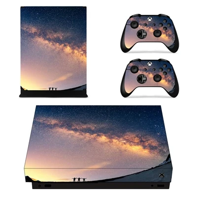 YSX1X1232 Звездное небо стикеры s для Xbox One X скины консоли контроллера Виниловые наклейки кожи игровой Чехол протектор - Цвет: YSX1X1232
