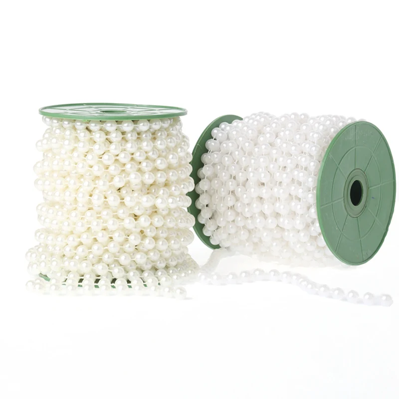 10M/Roll 8mm Cotton thread beads chain Wedding Engagement house Decoration festival event party decor fishing line | Дом и сад