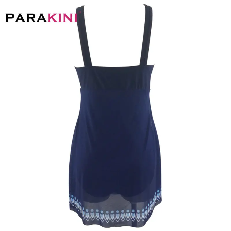PARAKINI, новинка, с принтом, марля, длинная юбка, Цельный купальник, плюс удобрение, для увеличения размера, женский пляжный купальник