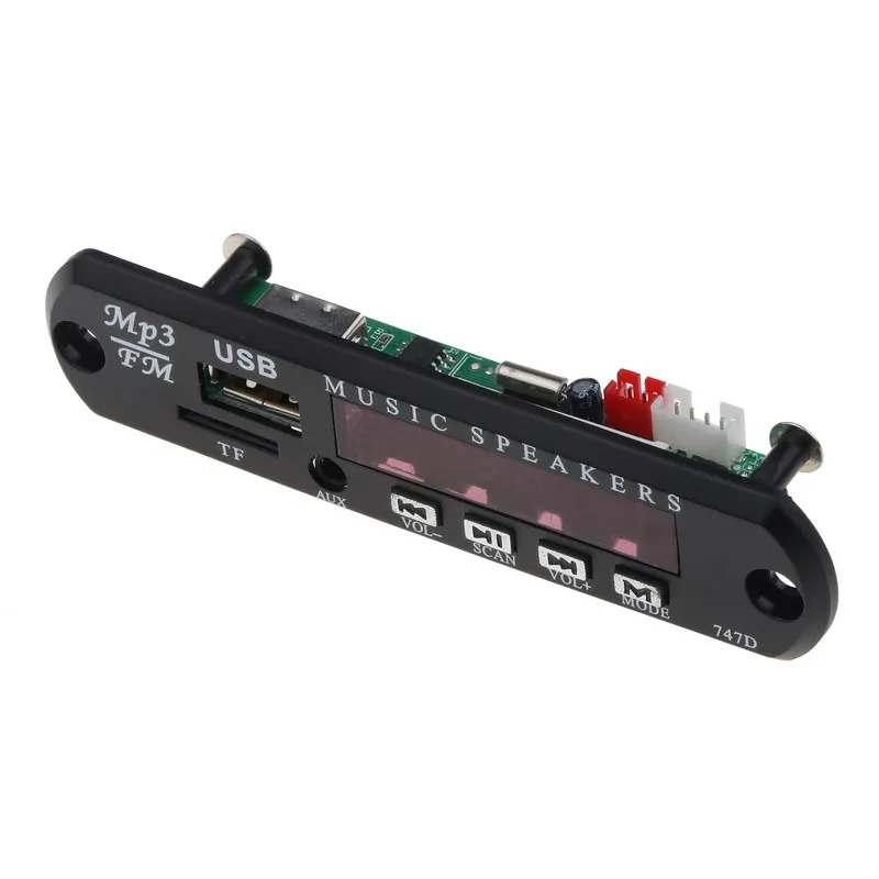 Kebidu Горячая WMA USB FM AUX TF Радио MP3 декодер аудио Плата без Bluetooth с дистанционным
