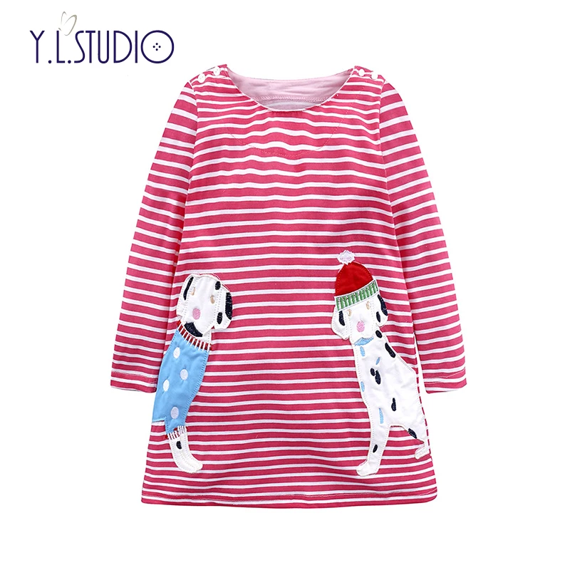 Vestidos Girls Summer Dress 2019 Brand Animal Unicorn Princess Children Costume for Kids Clothes Flamingo Baby 1-7T | Детская одежда и