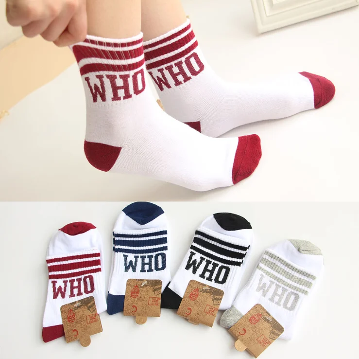 4 Шт. Новый Женщины/Мужчины Хлопок Короткие Носки Зимой и Осенью Мода Полосой