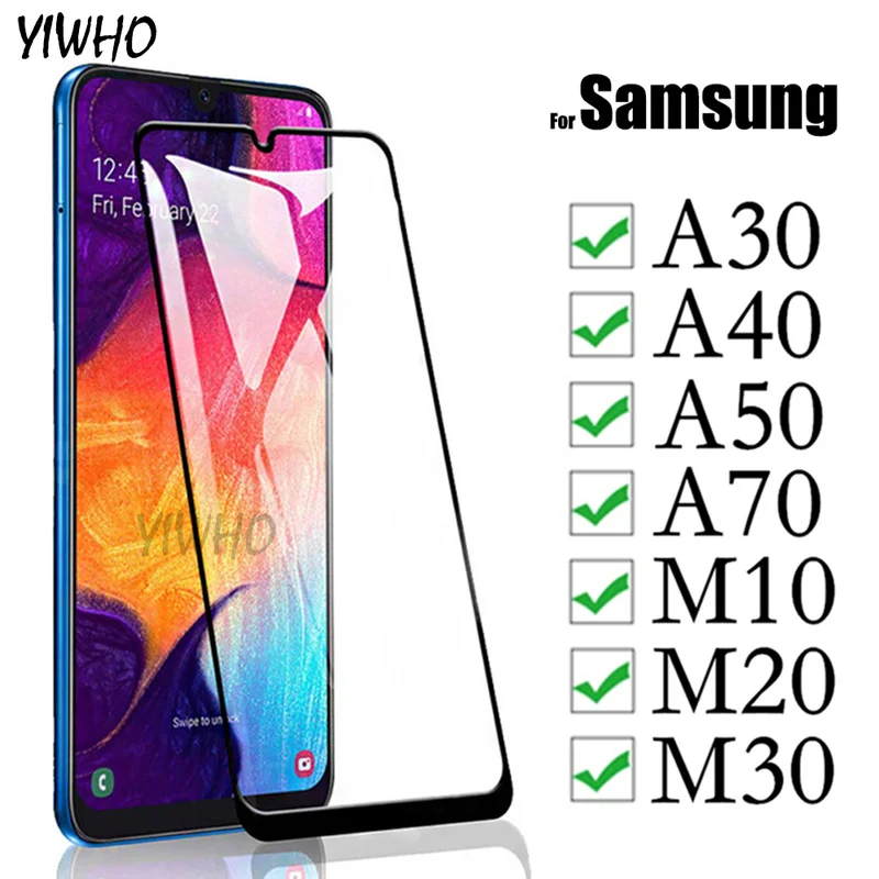 Защитное стекло для Samsung Galaxy A50 закаленное A70 2019 A20 A40 M30 M20 M10 защитная стеклянная