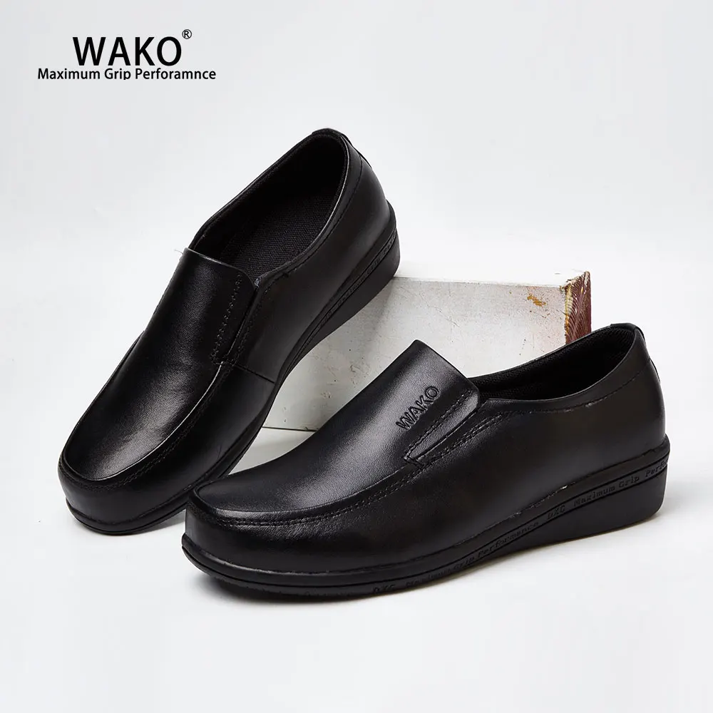 WAKO/женская кожаная обувь повара без застежек Рабочая для кухни работы