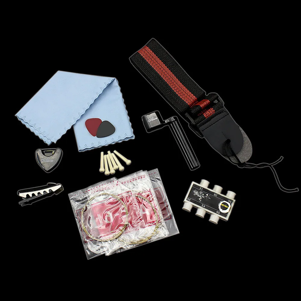 9 в 1 струна для акустической гитары Комплект духовой камертон тюнер выбирает