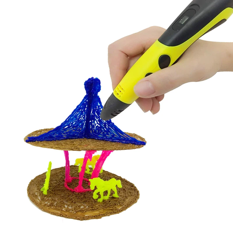 3D ручки ABS PLA нити DIY 3D чертежная ручка с ЖК-дисплеем 3D по индивидуальным заказам с 5V 2A адаптер творческий подарок для детей