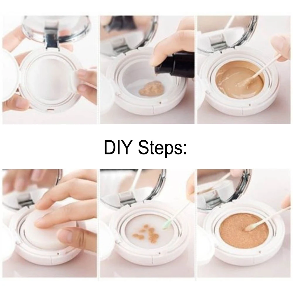 15 мл самодельная воздушная подушка губка пуховка для пудры пустая коробка