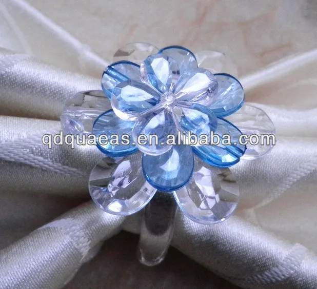 Синее кольцо акриловое для салфетки держатель салфеток | Дом и сад