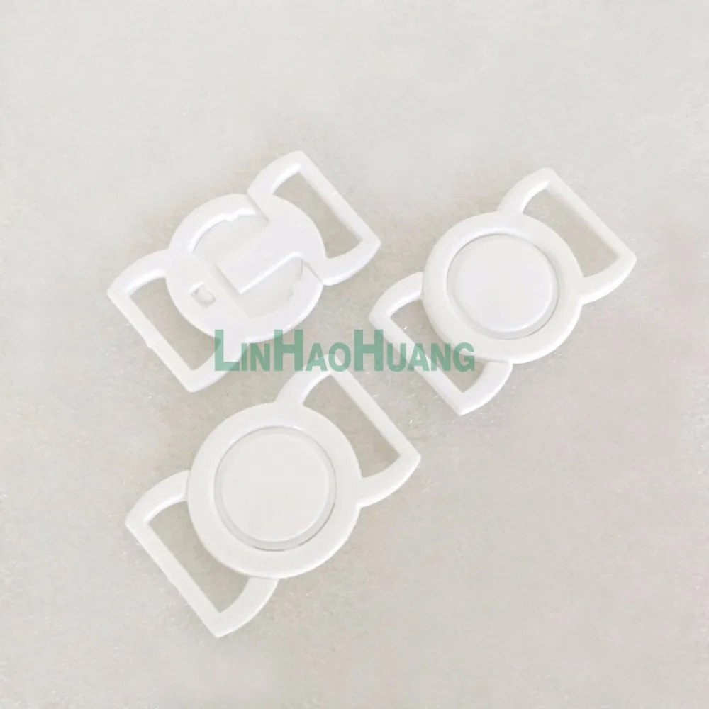 50 комплектов пластиковые аксессуары регулируемая лента черные застежки и крючки