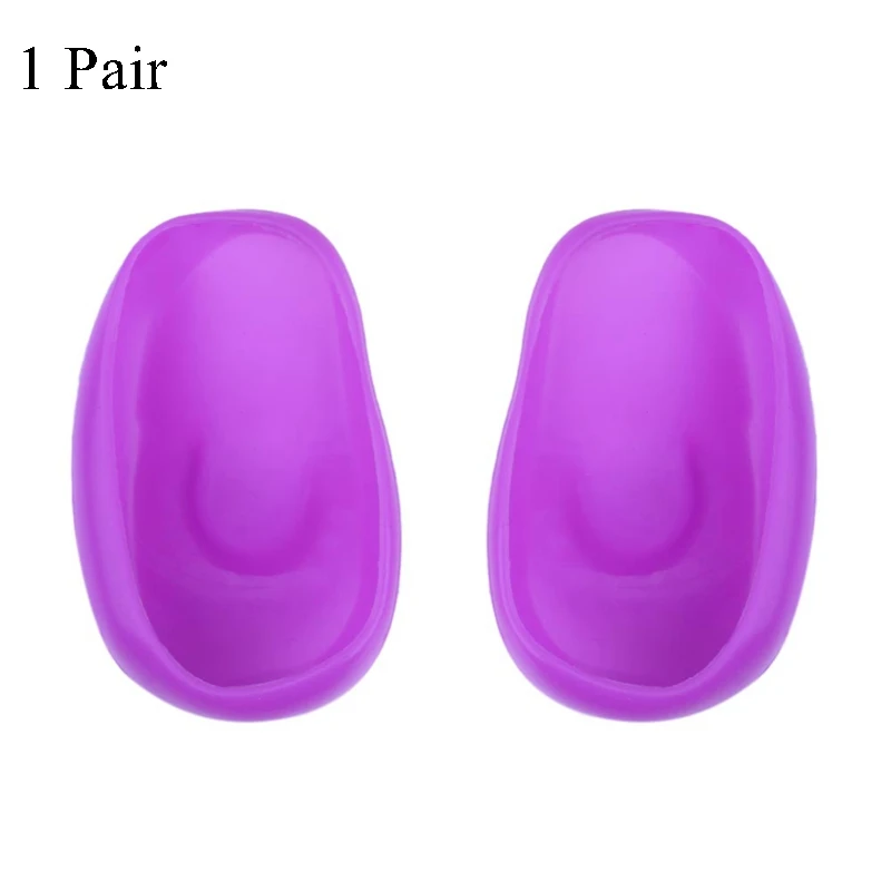 1 pairs Purple 10 пар Черный Пластиковый Чехол для ушей салон парикмахерские окрашивание волос краска для купания беруши протектор водонипроницаемые наушники - Цвет: 1 pairs Purple