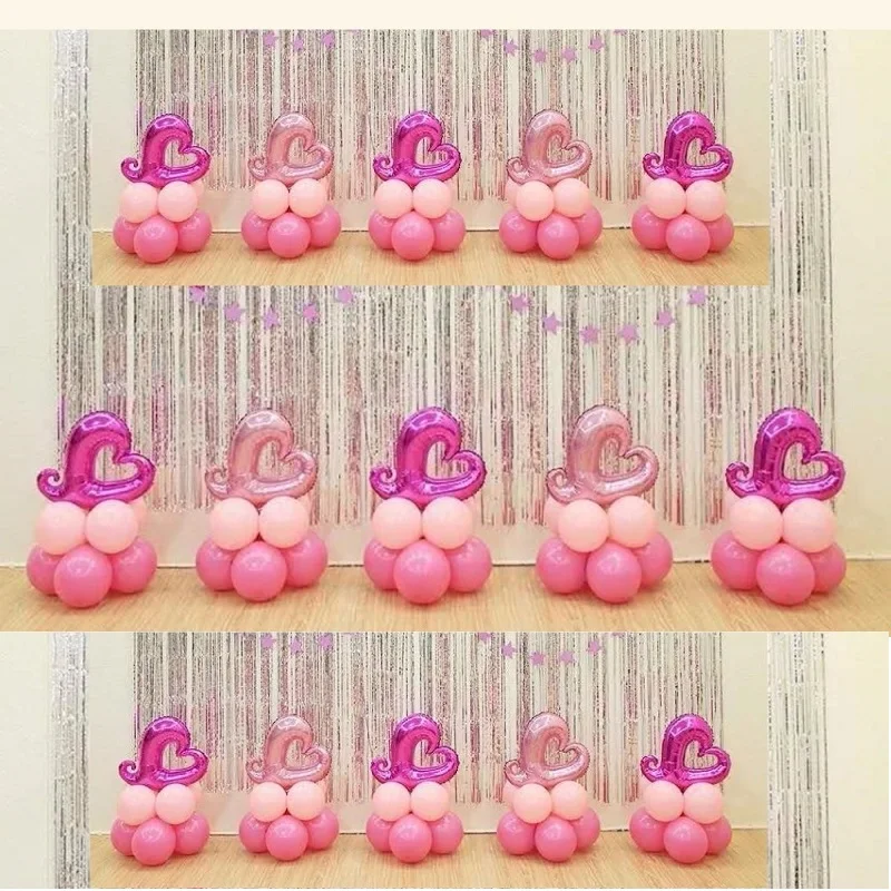 Шар в форме сердца 18 дюймов с днем рождения вечеринка сердечко шарики из фольги